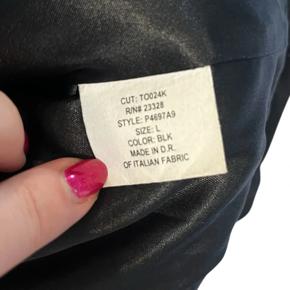 Pendleton Wool Cashmere Car Coat Black Mod Swing Round Collar Pleated Hem Large